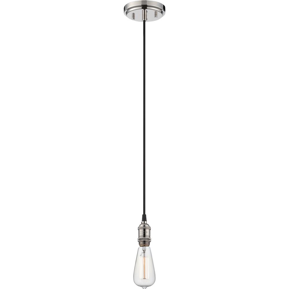 Nuvo Lighting 60/5405  Vintage - 1 Light Pendant - Vintage Lamp Included in Polished Nickel Finish